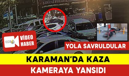 Karaman'da Kaza Anı Kameraya Yansıdı