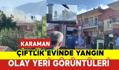 Çiftlik Evinin Çatısı Alevlere Teslim Oldu