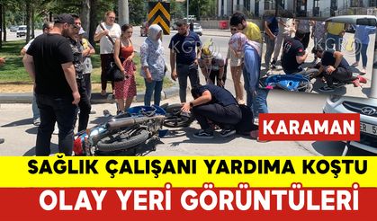 Sağlık Çalışanı Yaralının Yardımına Koştu