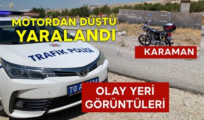 Motordan Düşen Genç Yaralandı