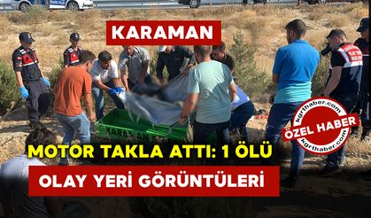 Ereğli Yolunda Motor Takla Attı:1 Ölü