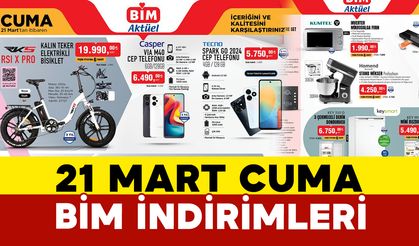 BİM 21 Mart Cuma Tarihlerinde Aktüel İndirimleri: 21 Mart Cuma BiM Aktüel raflarında bugün hangi ürünler var?
