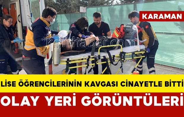 Lise öğrencilerinin silahlı kavgası cinayetle bitti: Olay yeri görüntüleri