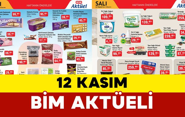 BİM 12 Kasım Salı Aktüel İndirimleri: 12 Kasım BIM Aktüel raflarında bu hafta hangi ürünler olacak?