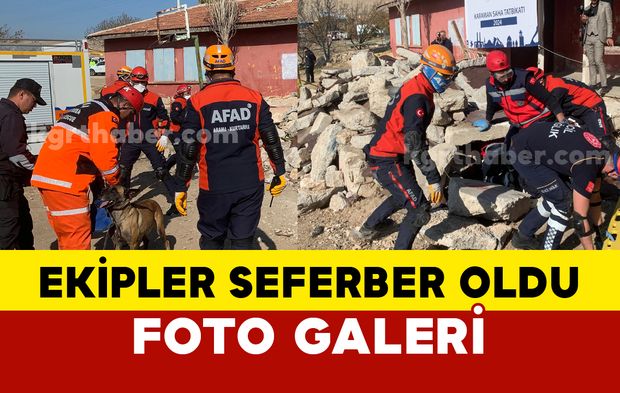 Karaman'da tatbikat gerçeği aratmadı: foto galeri