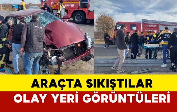 Karaman’da Trafik Kazası: 4 Kişi Yaralandı