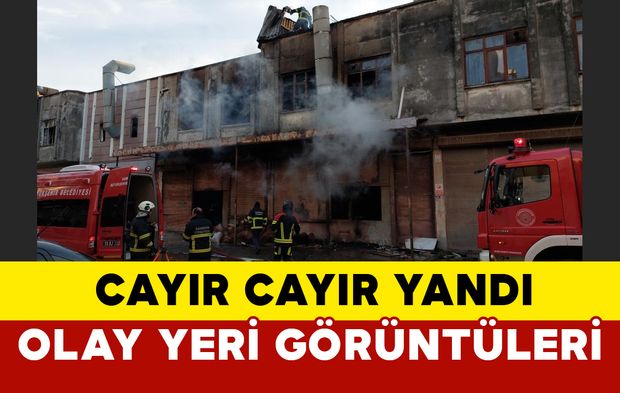 Samsum'da cayır cayır yandı: olay yeri görüntüleri