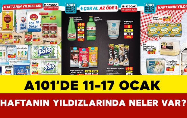 A101 11-17 Ocak Tarihlerinde Aktüel İndirimleri: 11-17 Ocak A101 Aktüel raflarında hangi ürünler var?