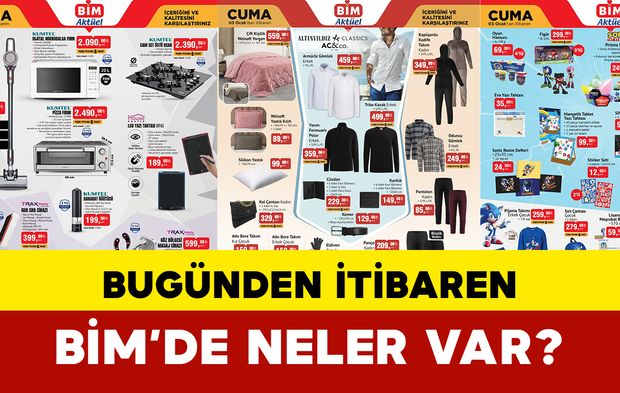 BİM 3 Ocak Cuma Aktüel İndirimleri: 3 Ocak BIM Aktüel raflarında bugün hangi ürünler var?