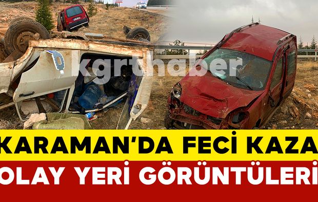 Karaman Mut Yolunda Feci Kaza 4 Yaralı