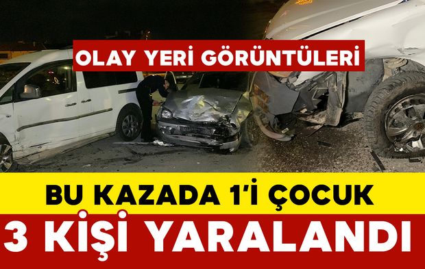 Karaman’da Kavşakta Kaza: 1'i Çocuk 3 Kişi Yaralandı