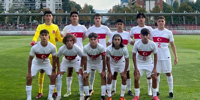U16 Millî Takımımız, Kuzey Makedonya'yı 2-1 Yendi