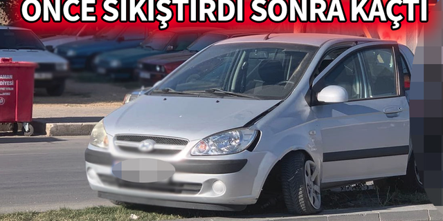 Önce Sıkıştırdı Sonra Kaçtı