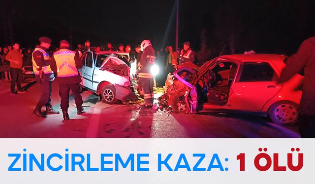 Konya'da Kazada 3 Araç Birbirine Girdi: 1 Ölü