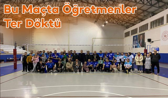 Bu Maçta Öğretmenler Ter Döktü
