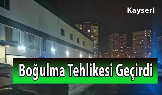 Boğulma Tehlikesi Geçirdi  