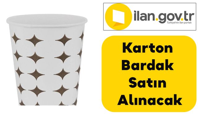 Karton Bardak Satın Alınacak