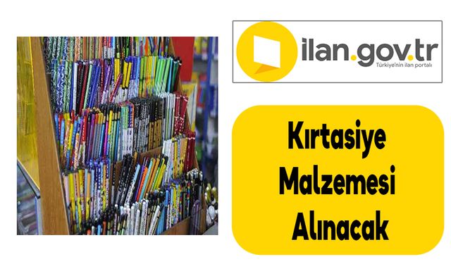 Kırtasiye Malzemesi Alınacak