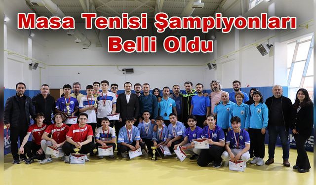 Masa Tenisi Şampiyonları Belli Oldu