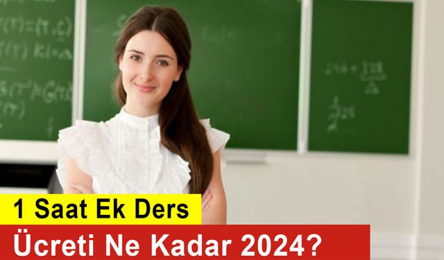 1 Saat Ek Ders Ücreti Ne Kadar 2024?