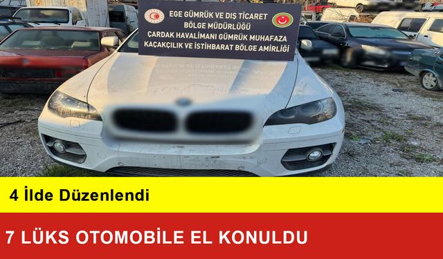 4 İlde Lüks Araç Operasyonları:7 Lüks Otomobile El Konuldu