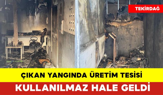 Çıkan Yangında Üretim Tesisi Kullanılmaz Hale Geldi