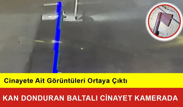 Kan Donduran Baltalı Cinayet Kamerada