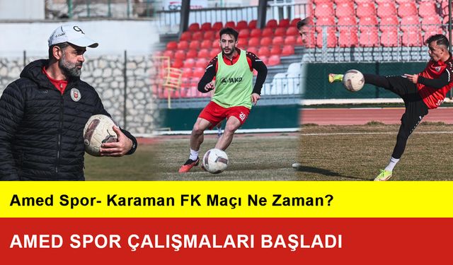 Karaman FK Amed Spor Çalışmalarına Başladı