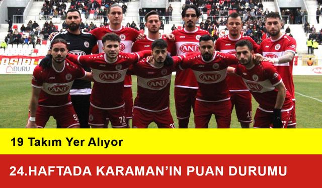 Karaman FK’nın 3 Puan Aldığı Haftada Puan Durumu