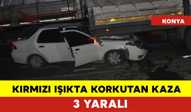 Kırmızı Işıkta Korkutan Kaza: 3 Yaralı