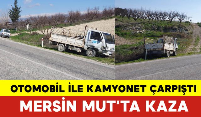 Otomobil ile Kamyonet Çarpıştı: 2 Yaralı