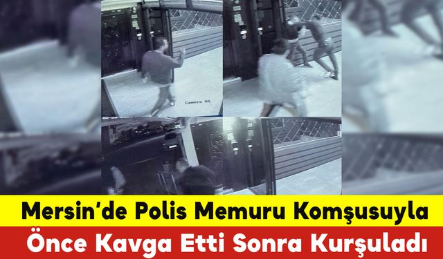 Polis Komşusunu Vurdu