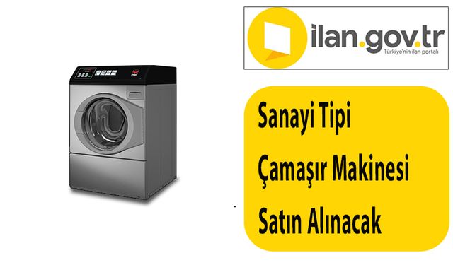 Sanayi Tipi Çamaşır Makinesi Satın Alınacak