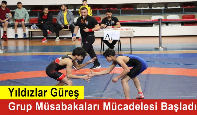 Yıldızlar Güreş Grup Müsabakaları Mücadelesi Başladı