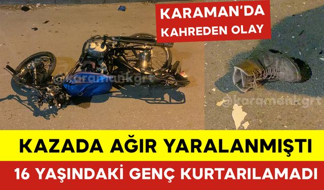 Ağır Yaralanan 16 Yaşındaki Genç Kurtarılamadı