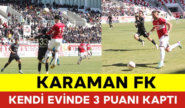 Karaman FK Kendi Evinde 3 Puanı Kaptı