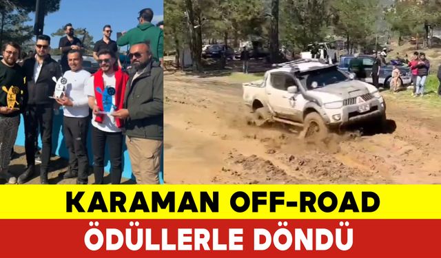 Karaman Off-Road Birincilik Ödülünü Aldı