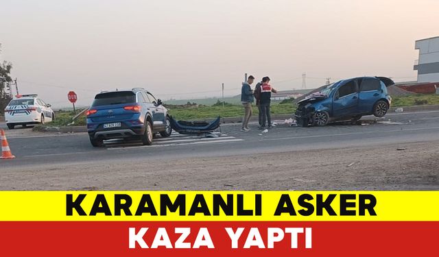 Karamanlı Asker İle Cip Sürücüsü Kafa Kafaya Çarpıştı: 1 Şehit 2 Yaralı