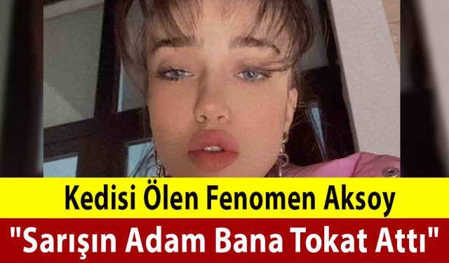 Kedisi Ölen Fenomen Aksoy "Sarışın Adam Bana Tokat Attı"