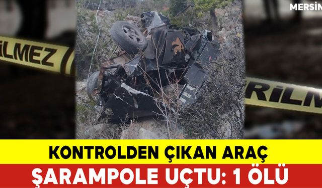 Kontrolden Çıkan Araç Şarampole Uçtu: 1 Ölü