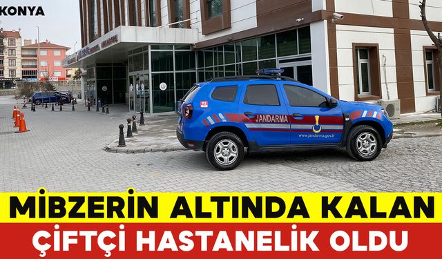 Konya'da Mibzerin Altında Kalan Çiftçi Yaralandı