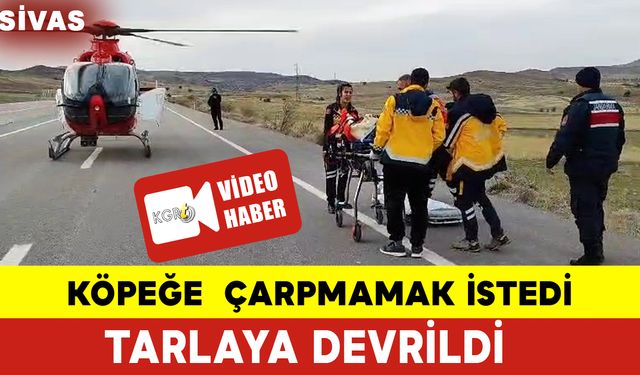 Köpeğe Çarpmamak İstedi Devrildi