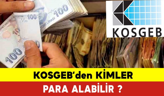 KOSGEB’den Kimler Para Alabilir?