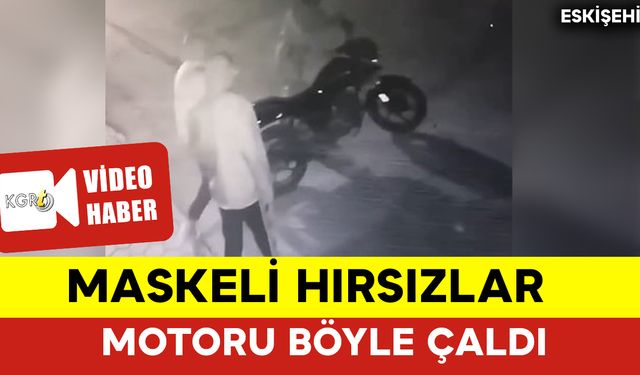 Maskeli Hırsızlar Motosikleti Böyle Çaldı