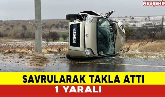 Savrularak Takla Attı: 1 Yaralı