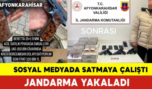 Sosyal Medyada Tabanca Satmaya Çalıştı