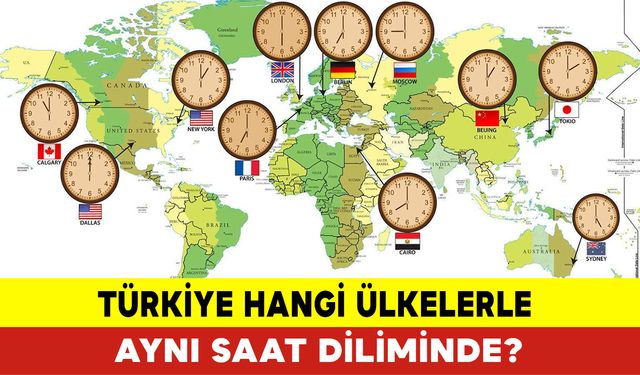 Türkiye Hangi Ülkelerle Aynı Saat Diliminde?