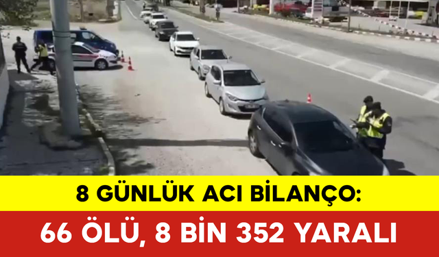 Bayram Tatilinin 8 Günlük Acı Bilançosu: 66 Ölü, 8 Bin 352 Yaralı