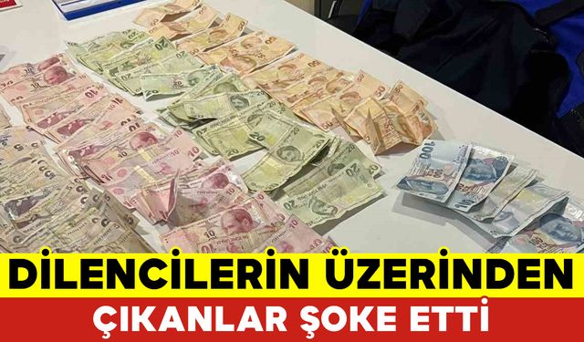 Bilecik’te Dilencilerin Üzerinden Çıkan Para Şoke Etti