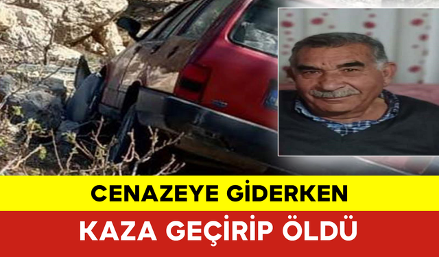 Cenazeye Giderken Kaza Geçirip Öldü